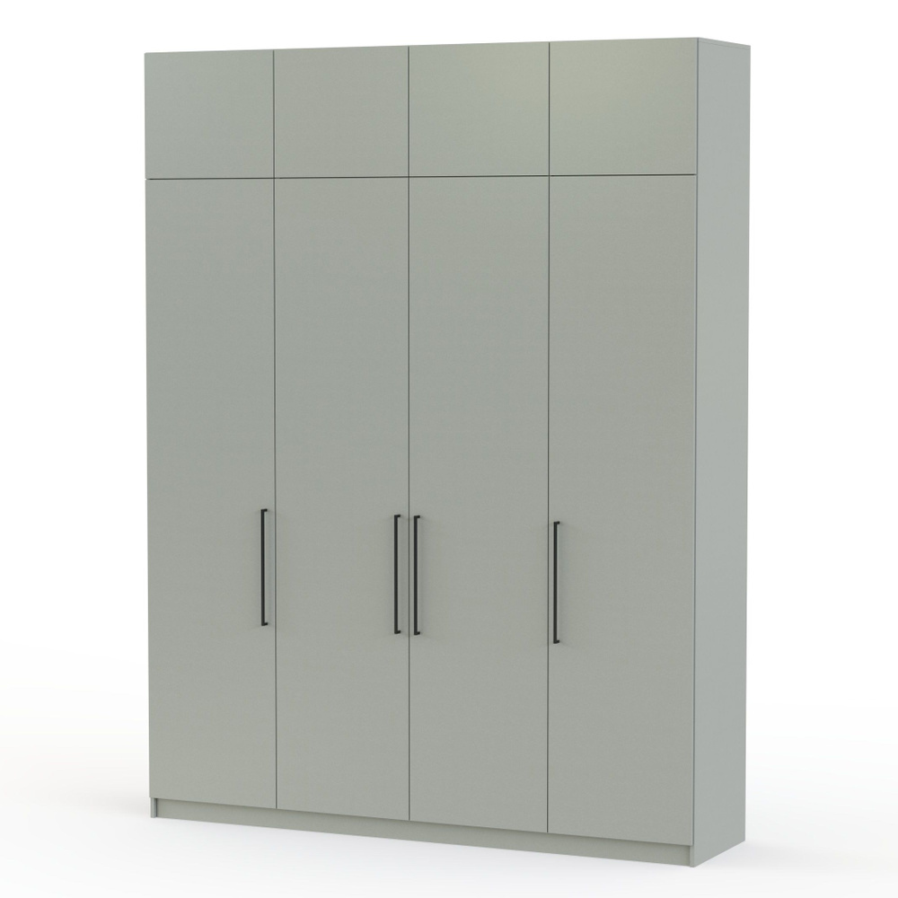 Шкаф распашной BestMebel Остин Лайт 6, 190x60x230 см купить c доставкой ...