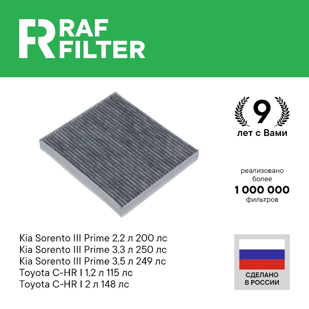 Фильтр салонный RAF Filter 004KIXY - купить по выгодным ценам в  интернет-магазине OZON (434465362)