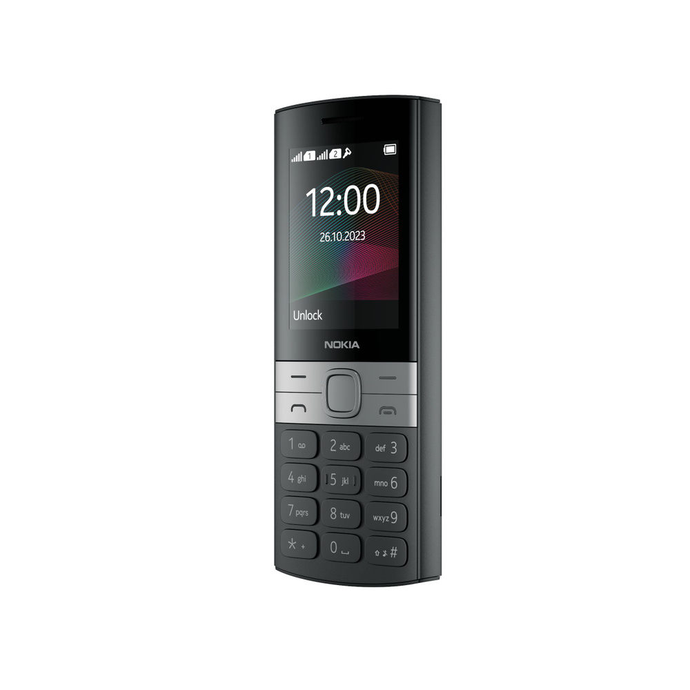 Мобильный телефон Мобильный кнопочный телефон Nokia 150 (2023) TA-1582 DS,  черный, черный