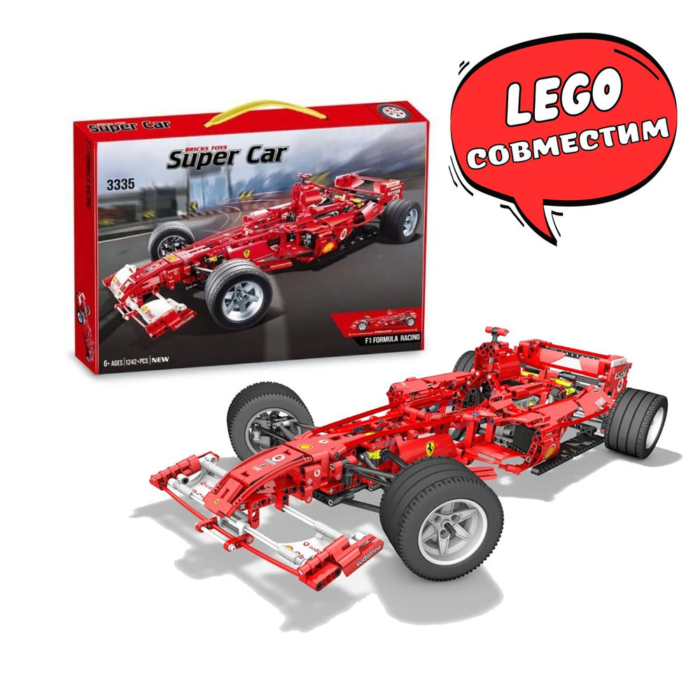 Конструктор Формула 1 Ferrari F1 Гоночный болид Technic - Техник