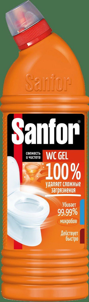 Средство Sanfor WС Гель Чистящей для унитаза super power 750г #1