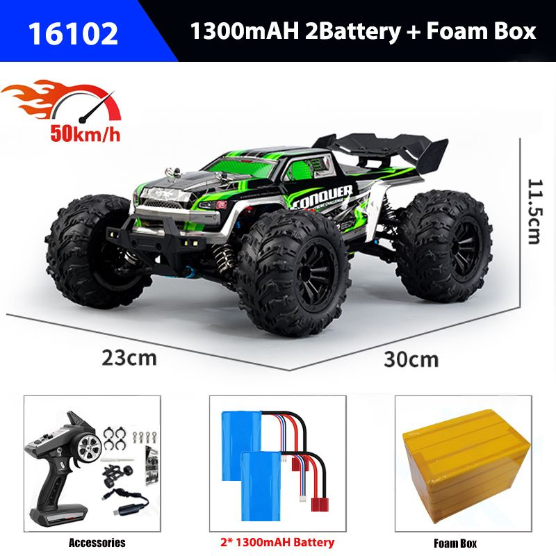 1/16 Радиоуправляемая машина 4x4, тележка с дистанционным управлением ...