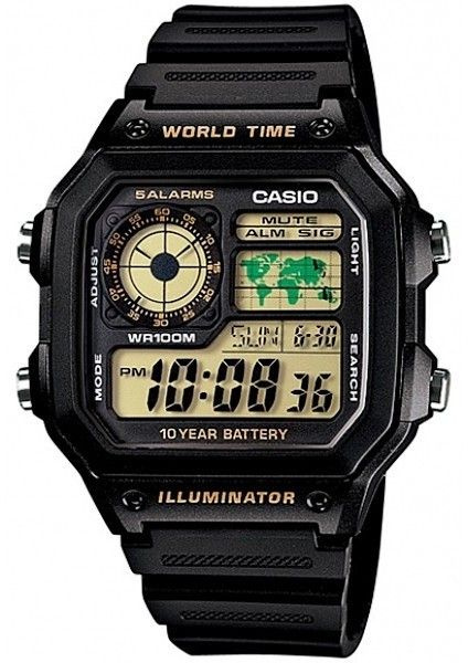 Jam tangan casio illuminator world time best sale