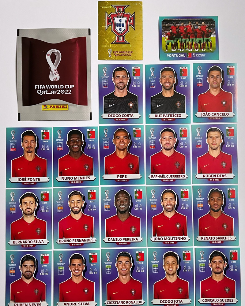 Panini FIFA World Cup 2022 Qatar команда Португалия + пакетик #1