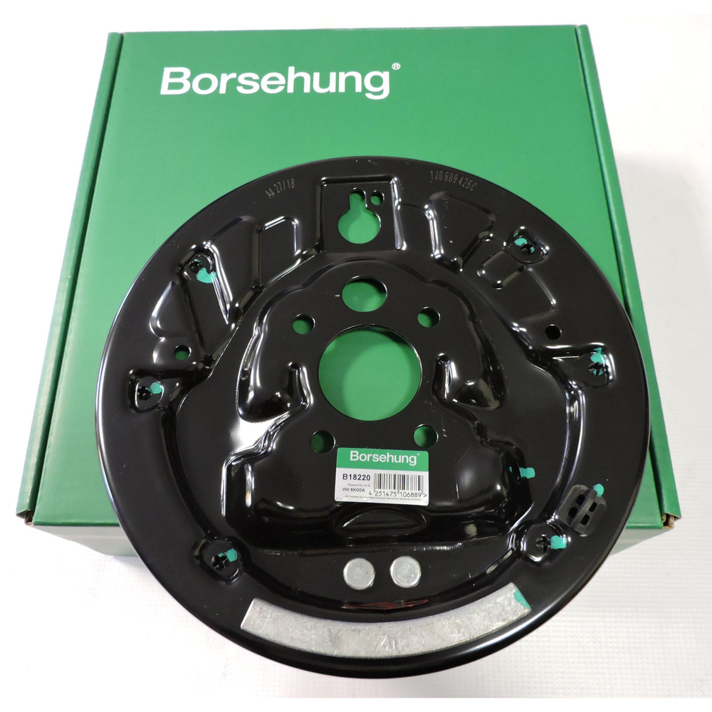 Щиток тормозного барабана задний левый Volkswagen Polo (седан, х/б) (09 ...