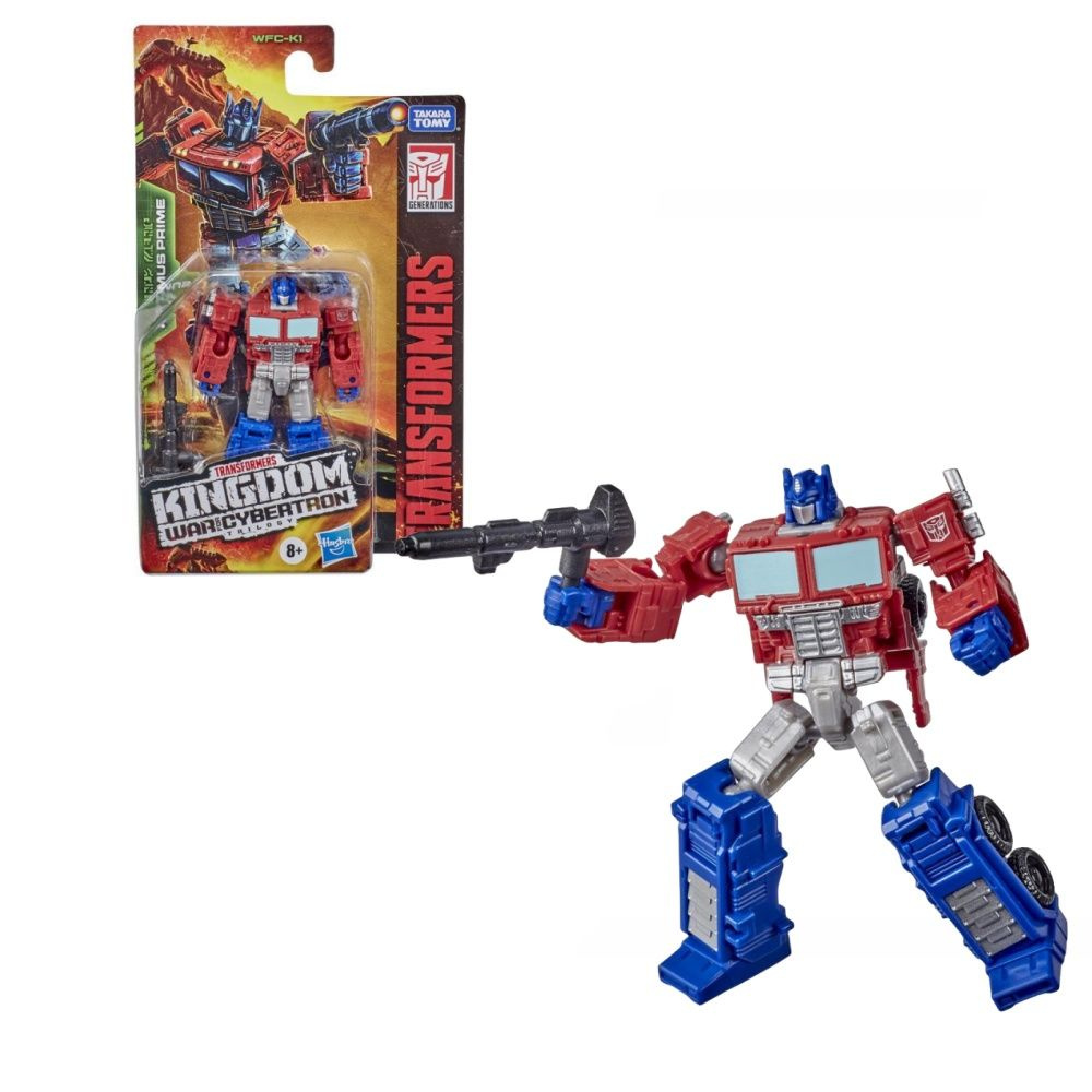 Фигурка Трансформеры Hasbro Generations War for Cybertron: Kingdom Core  Class WFC-K1 Optimus Prime 3,5 дюйма (9 см) F0662 - купить с доставкой по  выгодным ценам в интернет-магазине OZON (1344456285)