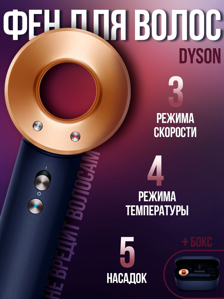 Фен для волос Dyson Supersonic HD08, синий - купить по выгодным ценам в ...