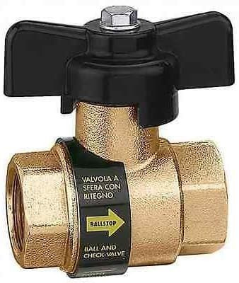 Кран шаровой со встроенным обратным клапаном - купить по низкой цене в ...