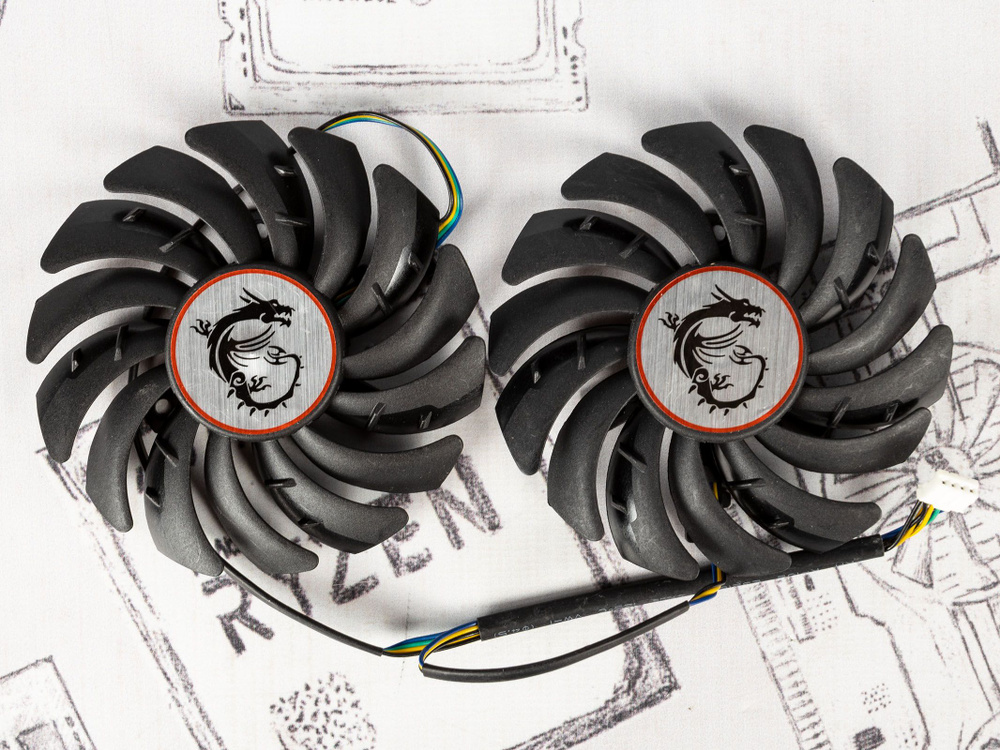 Комплект вентиляторов для видеокарты MSI GeForce RTX 2060 (Super) Z/X ...