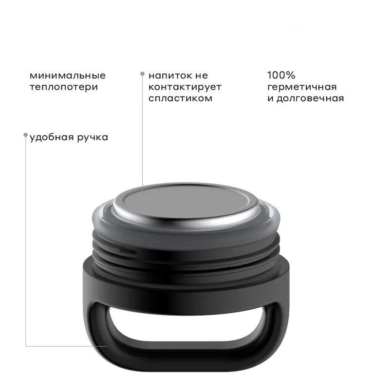Крышка Bobber Handle Black для термокружки Tumbler - купить с доставкой ...