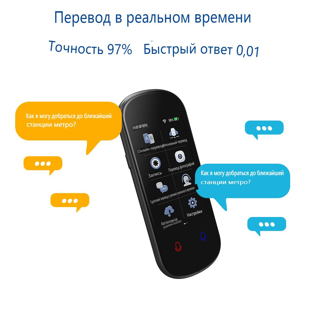 Электронный переводчик Z2 Android синхронный перевод на 128 языков ...