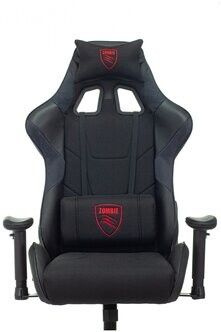 Игровое компьютерное кресло ZOMBIE Thunder 1 черный/карбон текстиль/эко ...