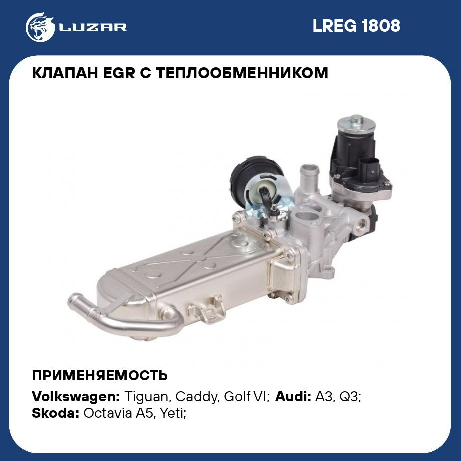 Клапан EGR с теплообменником для автомобилей VW Tiguan (08 ) 2.0TDi LUZAR  LREG 1808 - Luzar арт. LREG1808 - купить по выгодной цене в  интернет-магазине OZON (276779265)