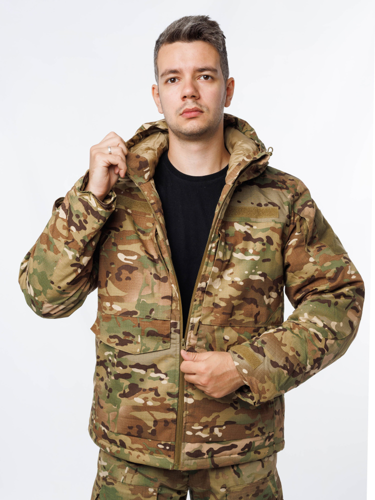 Утепленная зимняя куртка с капюшоном DEDRA BH71K2-XXL размер XXL XXL/58 || XXL | beton-krasnodaru.ru