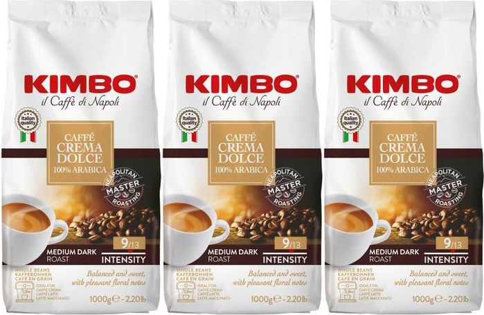 Кофе Kimbo Dolce Crema в зернах 1 кг, комплект: 3 упаковки по 1 кг #1