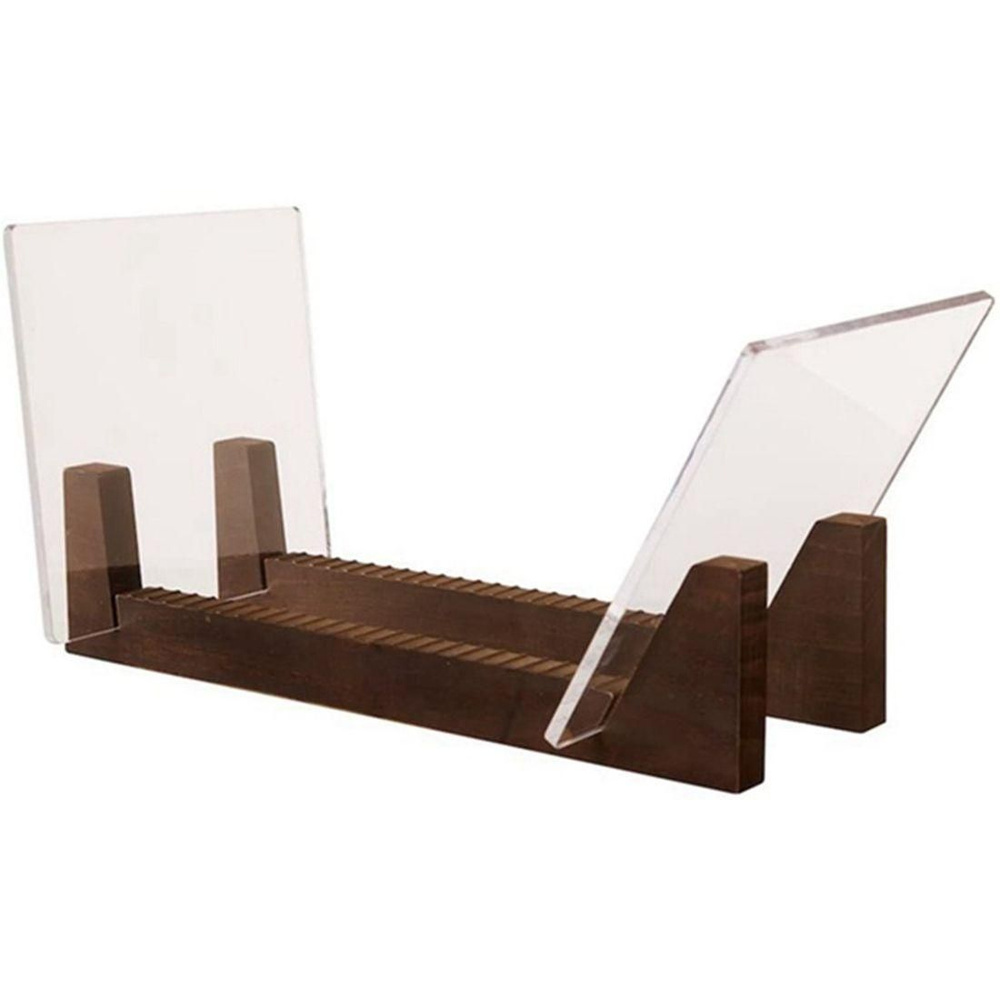 Держатель для хранения виниловых пластинок Деревянный настольный ...