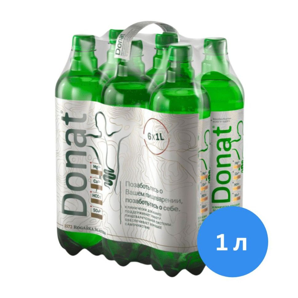Минеральная лечебная вода Донат Магний / DONAT Mg . 1,0л-6шт #1