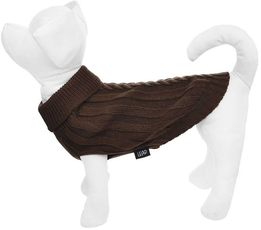 Lelap свитер Libre для кошек и собак, акрил, коричневый, размер XL  #1
