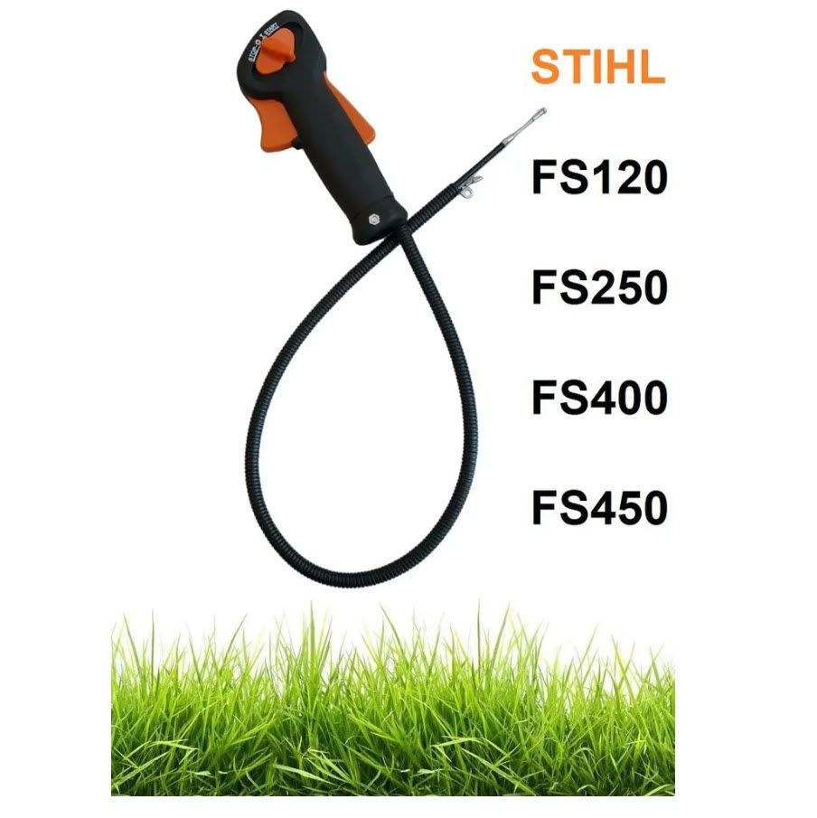 Ручка газа с тросом кустореза мотокосы Stihl FS400-450 #1