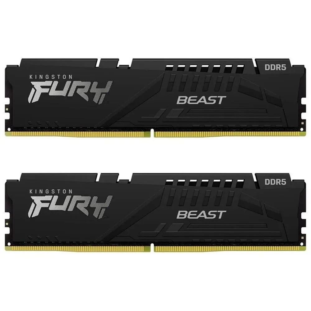 Модуль оперативной памяти Kingston Fury Beast Black DDR5 4800МГц DRAM ...