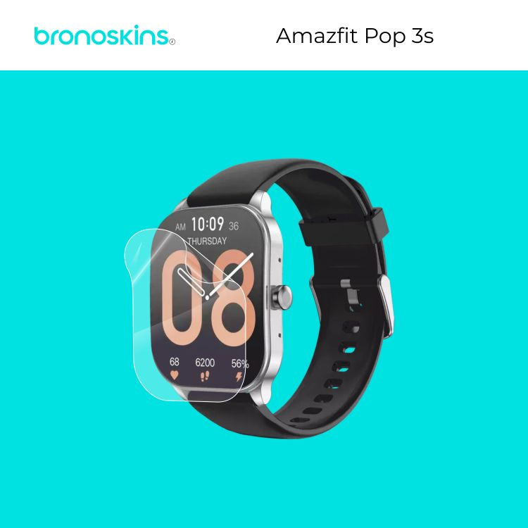 Матовая, защитная пленка на экран часов Amazfit Pop 3s #1