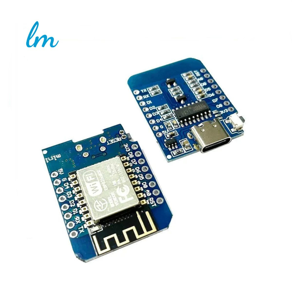 ESP8266 D1 Mini V2 модуль на основе NodeMcu Lua ESP-12 (CH340) Type-C ...
