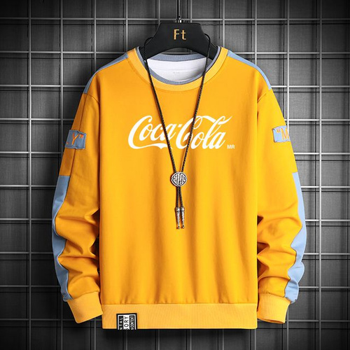 Coca cola hot sale yellow hoodie