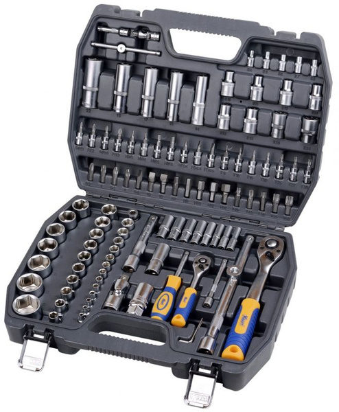 Набор инструмента 108 предмет 1/2" (пластиковый кейс) (KRAFT)