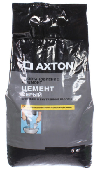 Цемент (серый) Axton 5 кг купить по низкой цене с доставкой в интернет ...
