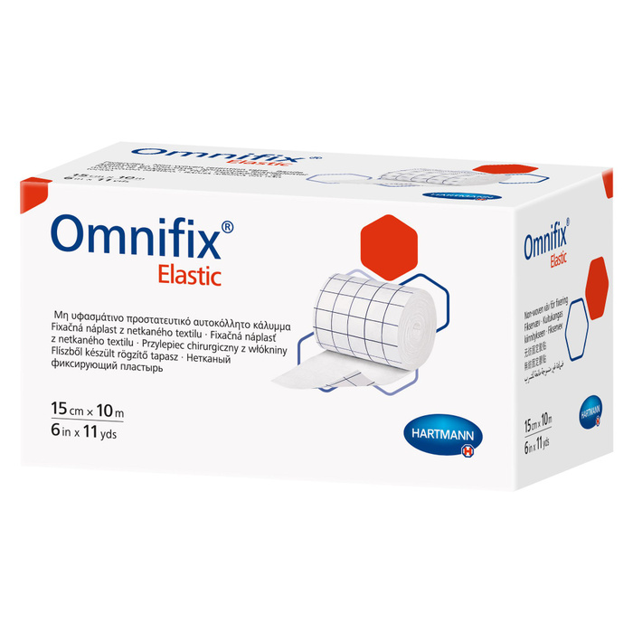 Пластырь в рулоне OMNIFIX elastic для сплошной фиксации повязок на раны .