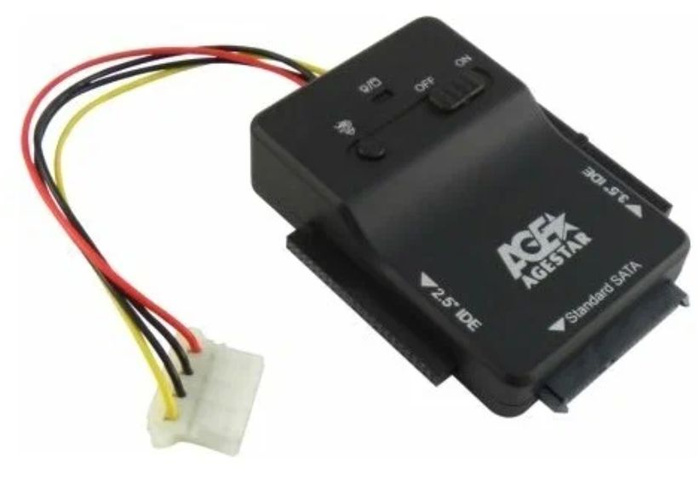 Адаптер-переходник для HDD AgeStar 3FBCP1 интерфейсы IDE SATA IDE ...