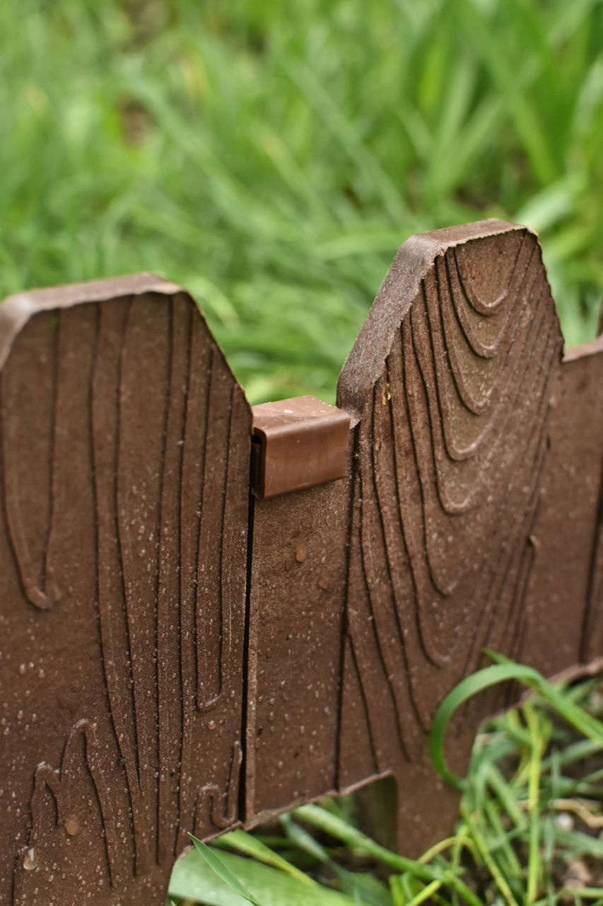 Бордюр садовый Заборчик Полимерный материал, Песчаникх27.5 см купить по ...