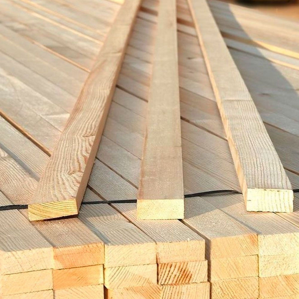 Рейка деревянная строганная 10х20х1000 мм, комплект 12 шт, сорт AB ...