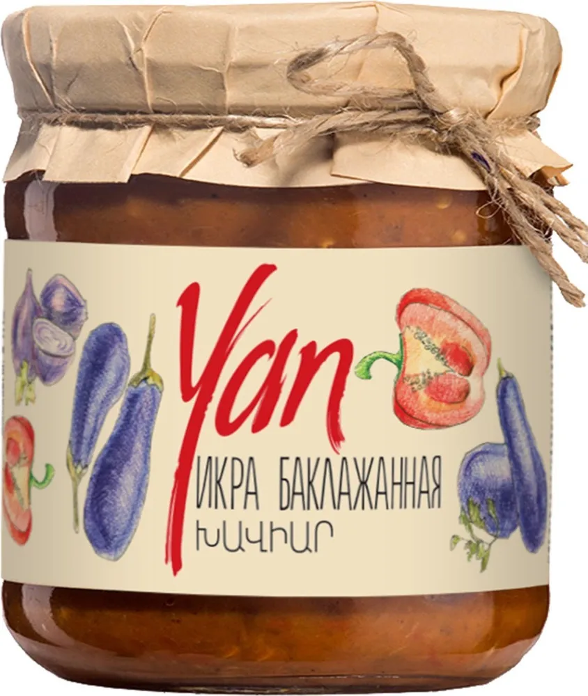 Икра баклажанная Yan, 470 г, 470 г