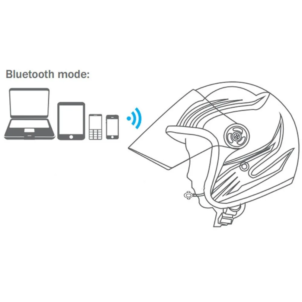 Беспроводная Bluetooth-гарнитура для мотоциклетного шлема, вариант, фото 3
