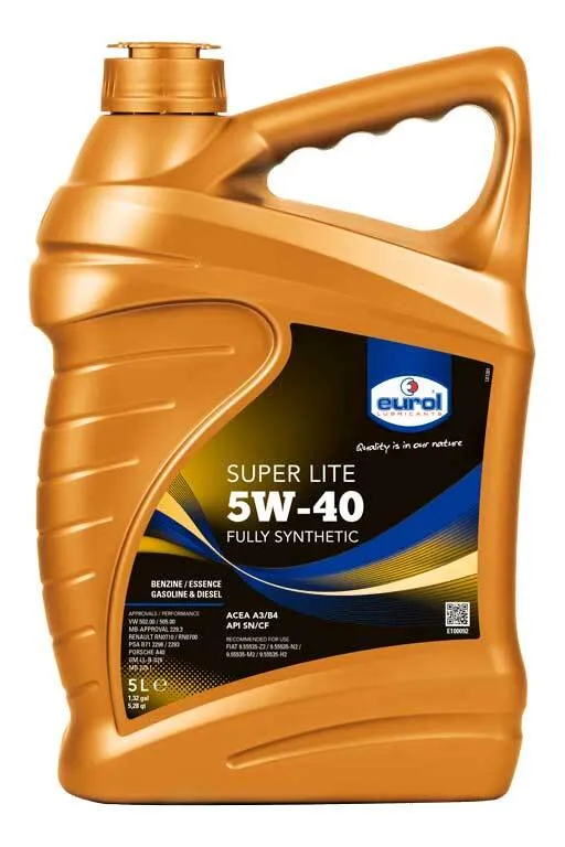 EUROL LUBRICANTS SUPER LITE 5W-40 Масло моторное, Синтетическое, 5 л, 5 л, фото 3