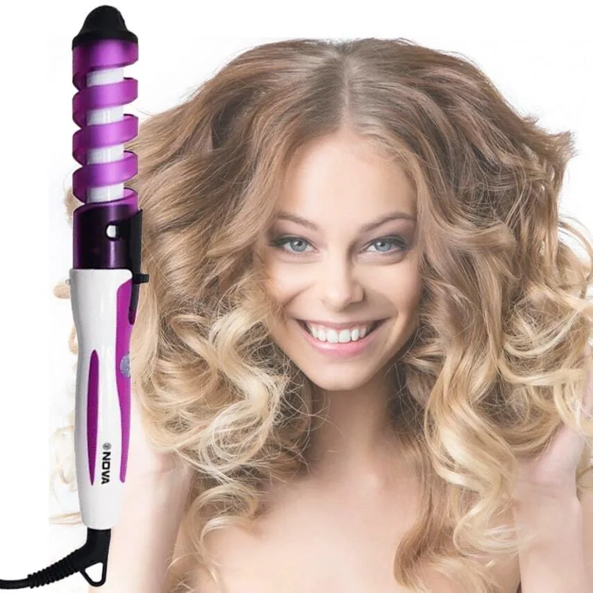 Плойка спиральная для завивки волос Nova Professional Hair Curler NHC-5322, вариант, фото 5