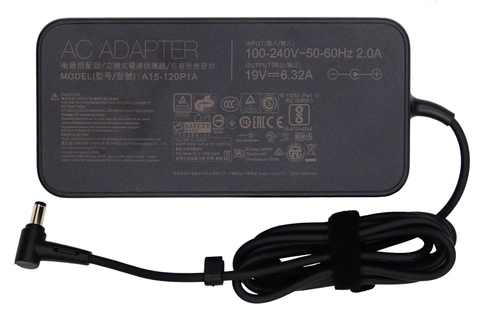 Блок питания / зарядка для ноутбука Asus 19V 6.32A 120W, PA-1121-28, A15-120P1A, ADP-120RH B (штекер 5.5x2.5мм), 5.5x2.5 мм, 120 Вт, фото 5