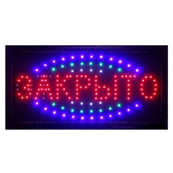 Вывеска светодиодная LED "ОТКРЫТО/ЗАКРЫТО" 48х25 см, 48x25 см, фото 2