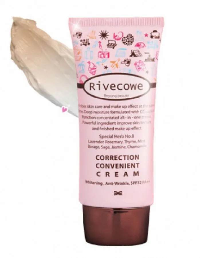 RIVECOWE Beyond Beauty Correction Convenient Cream Корректирующий СС крем SPF 43 РА+++, 40мл., 40 мл, фото 4