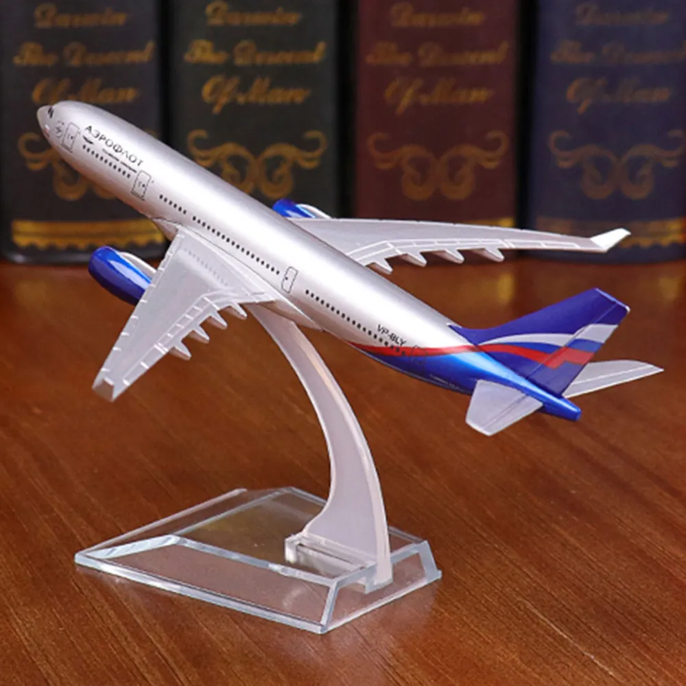 Модель самолета Аэрофлот, металлическая, с подставкой, коллекционная А330, вариант