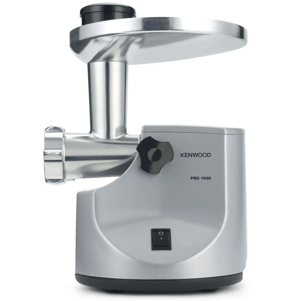 Мясорубка электрическая Kenwood MG510, серебристый, мощность 1600 Вт, реверс, отсек для кабеля, 3 решетки для фарша, 1600 Вт, фото 3