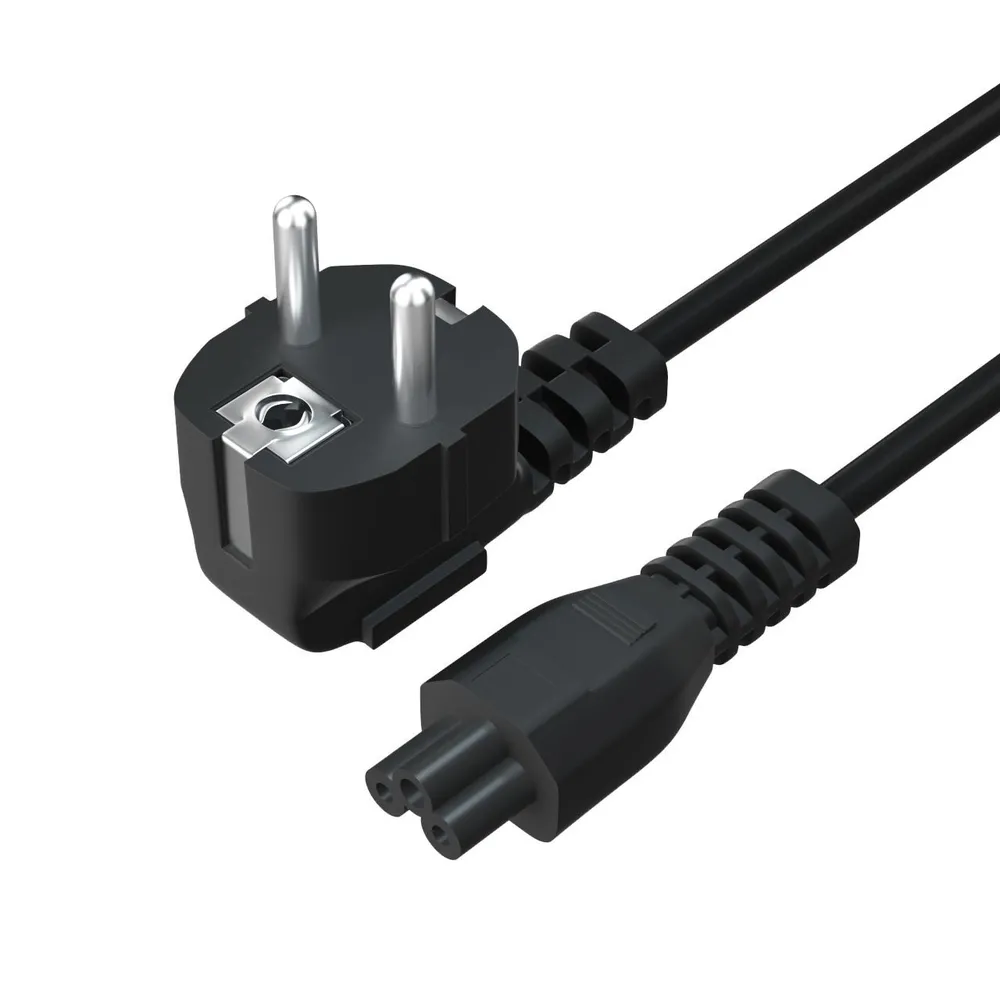 Кабель питания для ноутбука LYAMBDA 1 м, IEC C5 (3 Pin, чебурашка), вилка Schuko, 1 м, фото 3