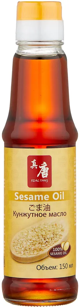 Кунжутное масло для еды нерафинированное, горячий отжим REAL TANG, 150 мл, 150 мл, фото 4
