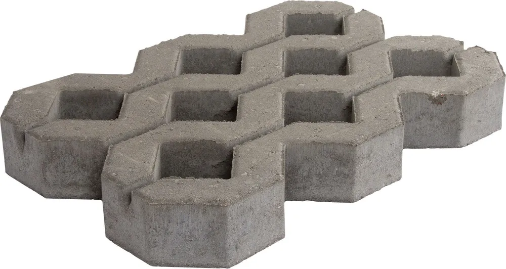Решётка газонная 596х396х80 мм, цвет серый, 596x396x80 мм, фото 2