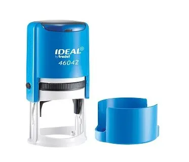 Оснастка для печати Trodat 46042 Ideal, диаметр 42 мм, цвет СИНИЙ, синий, фото 2
