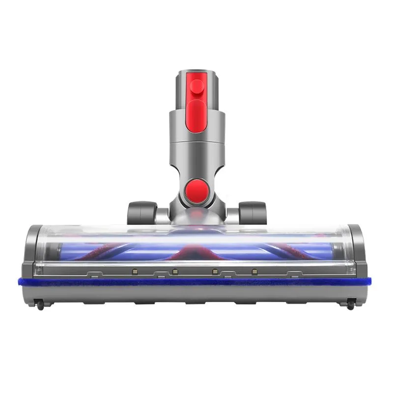 Универсальная LED турбощетка для пылесоса Dyson V10 V11 V8 V7 V15 с V-образным расположением щетинок. Насадка со светодиодной подсветкой. Щетка для ковров, ламината, паркета, плитки., вариант, фото 6