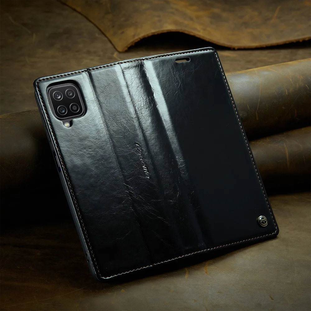 Caseme Кожаный книжка чехол для Samsung Galaxy A12 5G с визитницей из экокожи, 5 г, фото 6