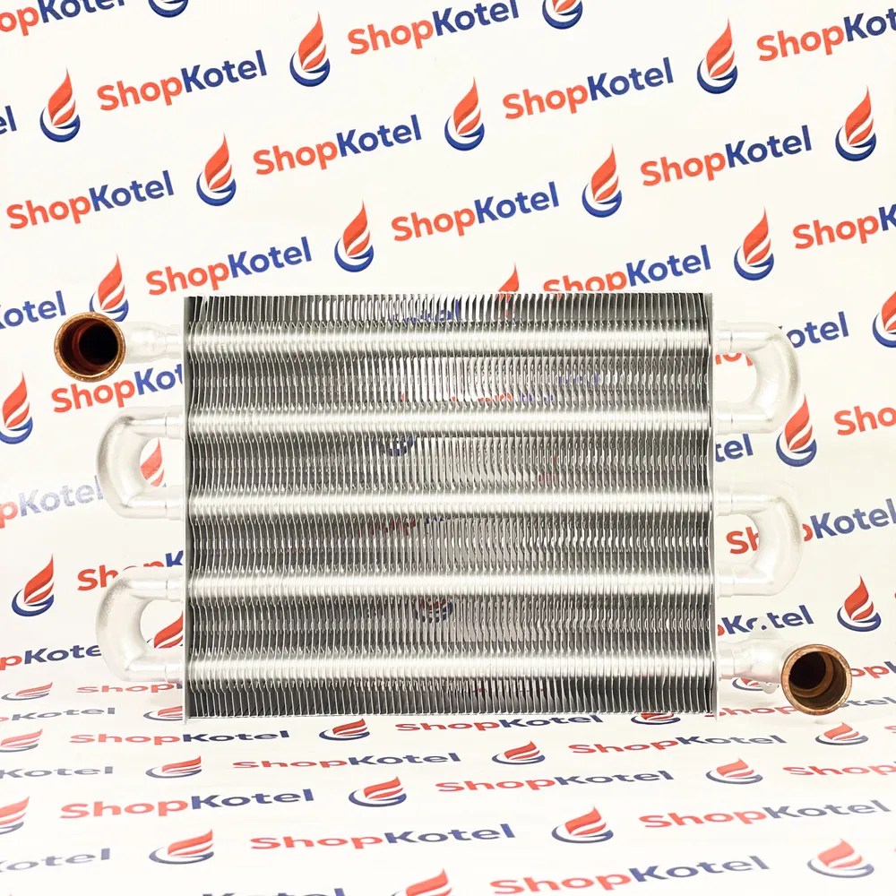 Теплообменник основной - первичный для Ariston, Immergas, Sime, Termet, Viessmann, Baxi225мм x 180мм (65106297; 1.035442; 200024030; 6174275 ), вариант, фото 5