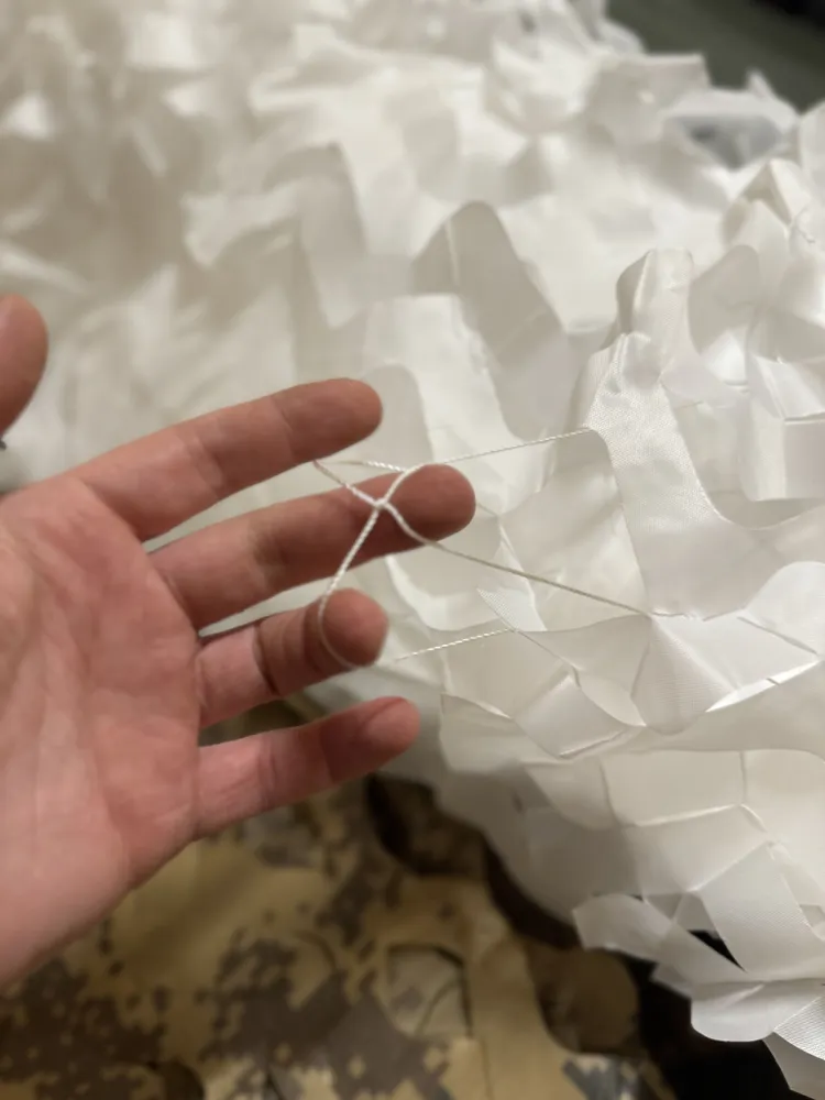 Маскировочная сеть 6х8 снег белая . Зимняя, 6x8, фото 3